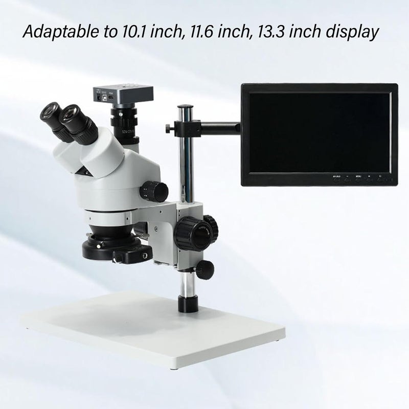 Pomya Desktop Microscope Support Bracket, Microscope Screen Holder Good Compatibility Sturdy Aluminum Alloy Easy Installation for Laboratory (25mm) - Image 3